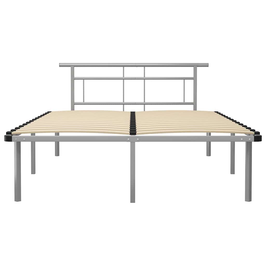 Bettgestell Grau Metall 90x200 cm