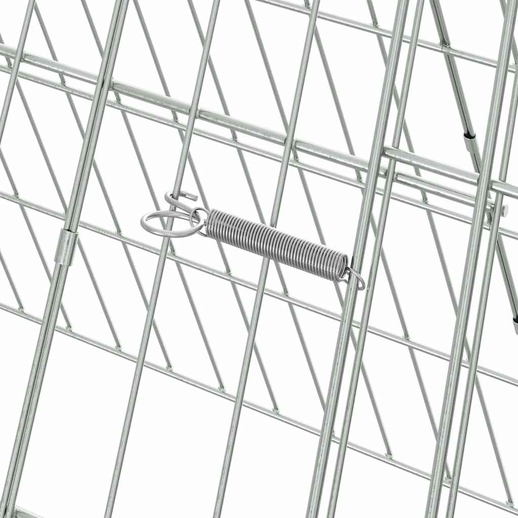 Hasenkäfig Silber 110 x 55 x 55 cm Verzinkter Stahl