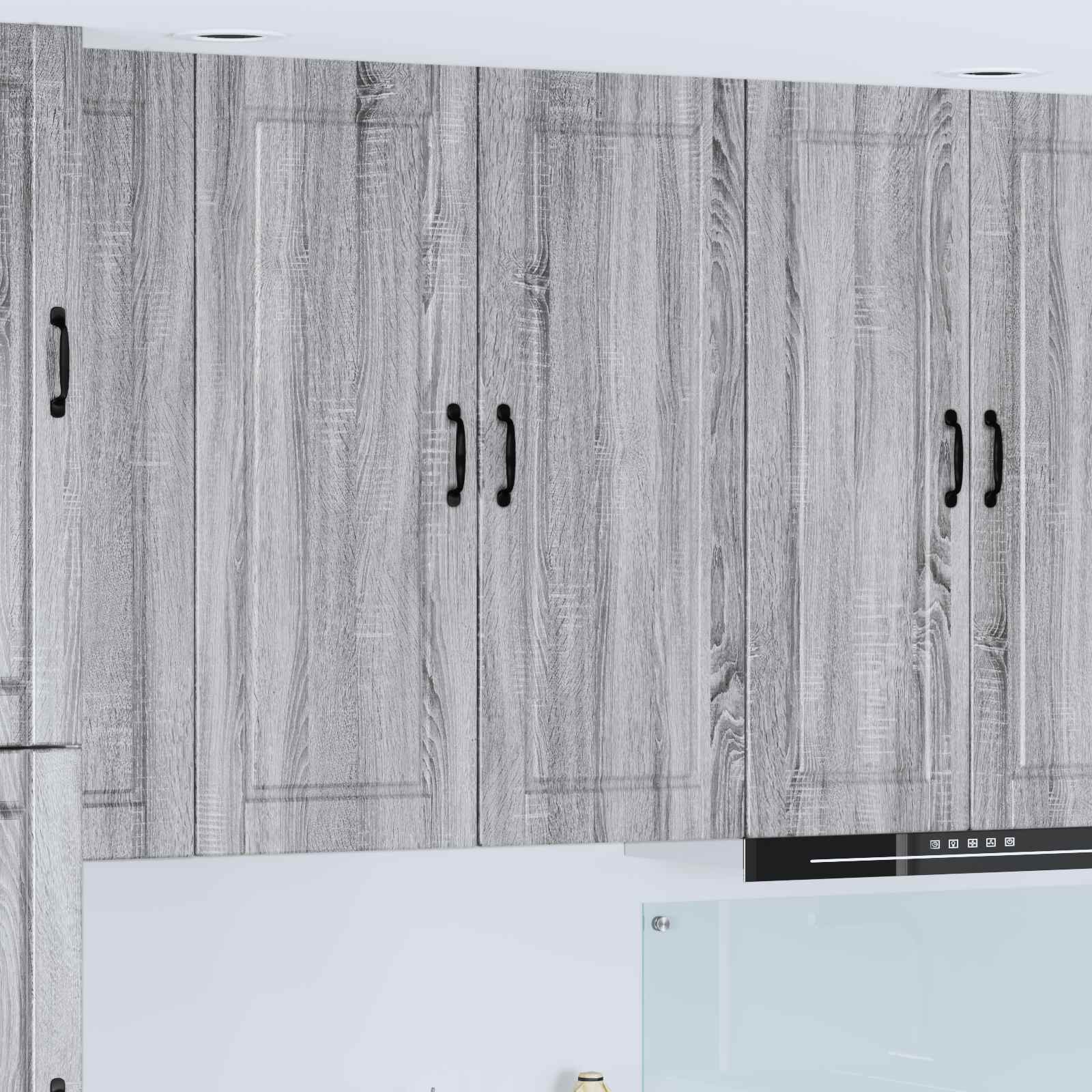 Herdumbauschränke 2 Stk. Porto Weiß Holzwerkstoff