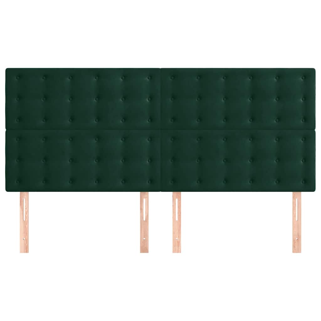 Kopfteil Hellgrau 80x5x118/128 cm Samt