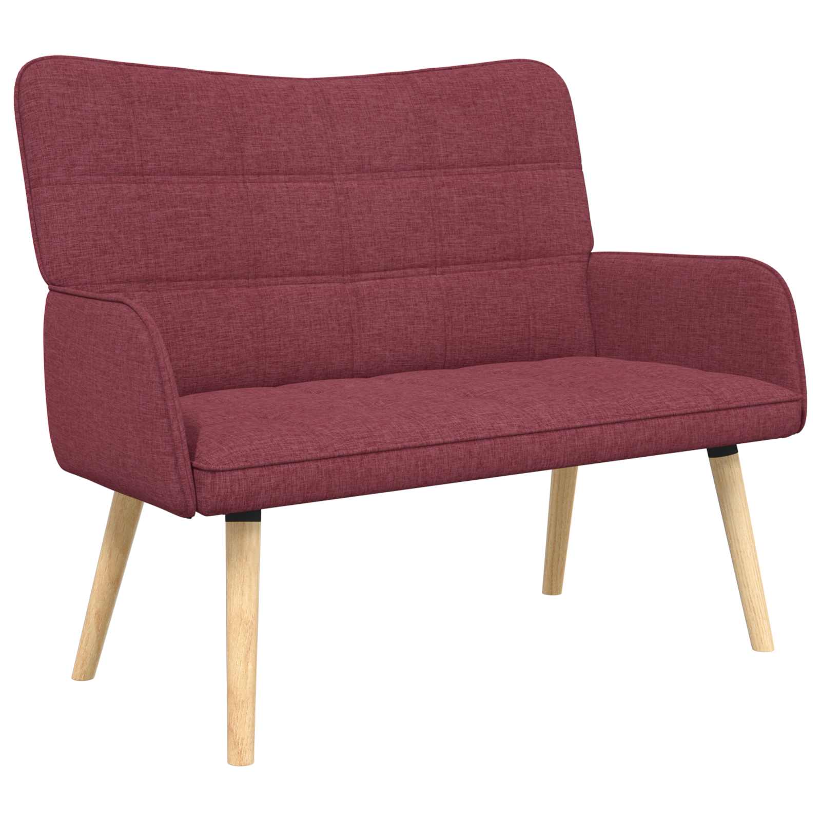 2-Sitzer Sofa Hellgrau 115 x 61 x 87 cm Stoff