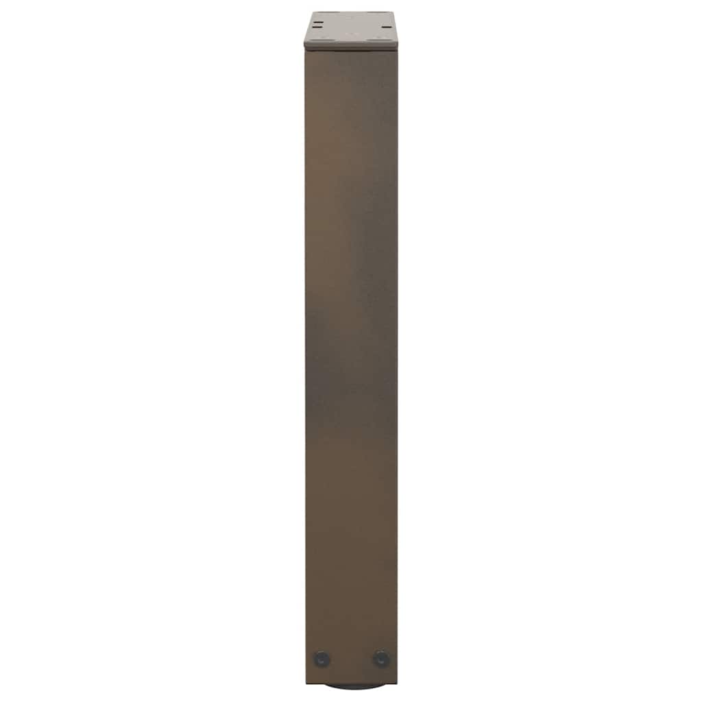 Couchtischbeine V-Form 2 Stück Schwarz 30x(30-31,3) cm Stahl
