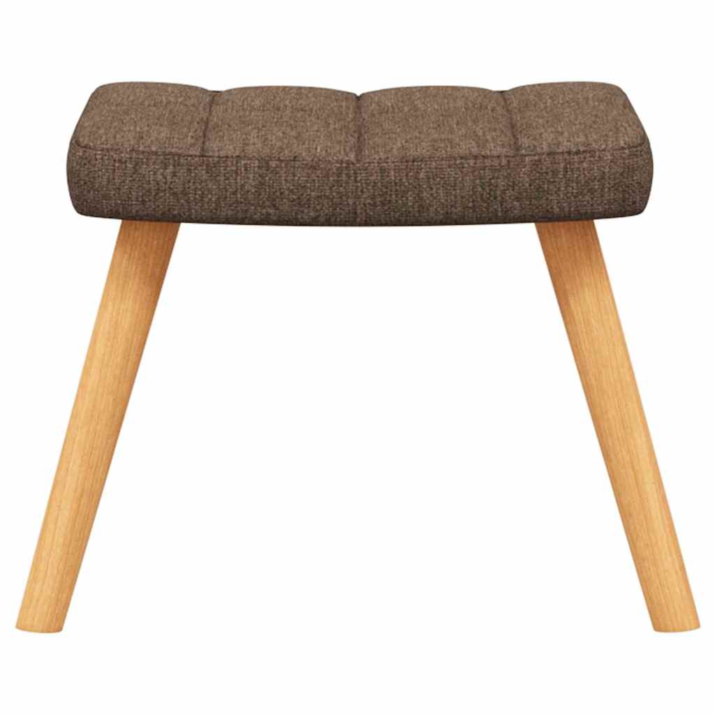 Schaukelstuhl Taupe Stoff
