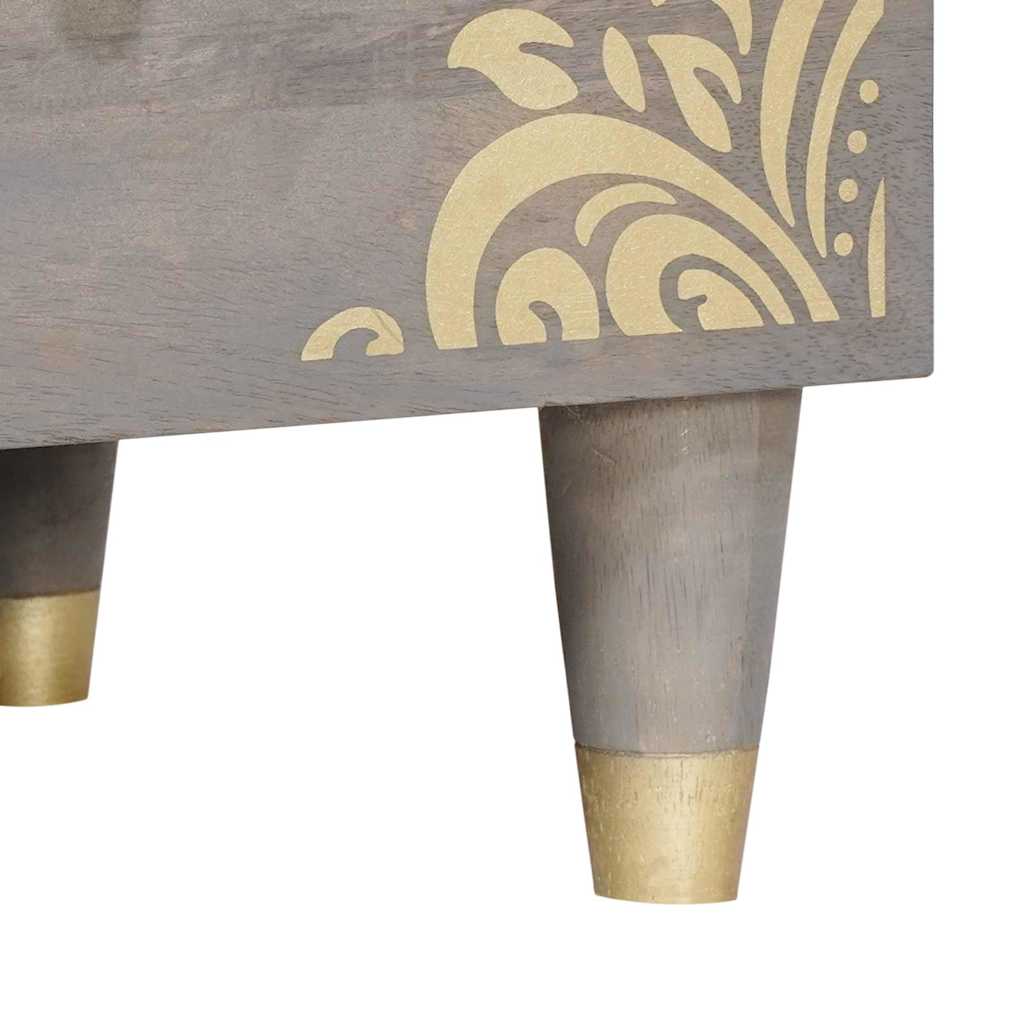 TV-Schränk Honigbraun 100 x 33 x 46 cm Massivholz Mango