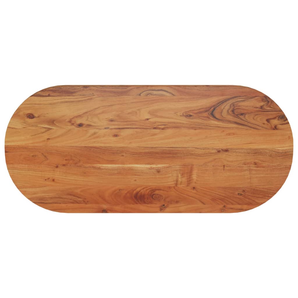 Tischplatte 110x40x2,5 cm Oval Massivholz Mango