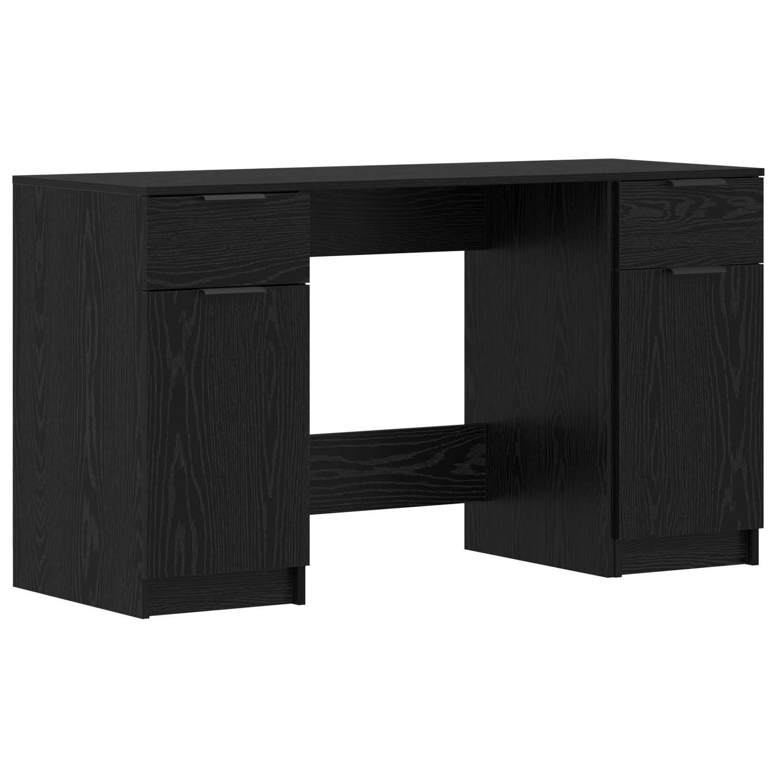 Schreibtisch mit Beistellschrank Weiß Holzwerkstoff