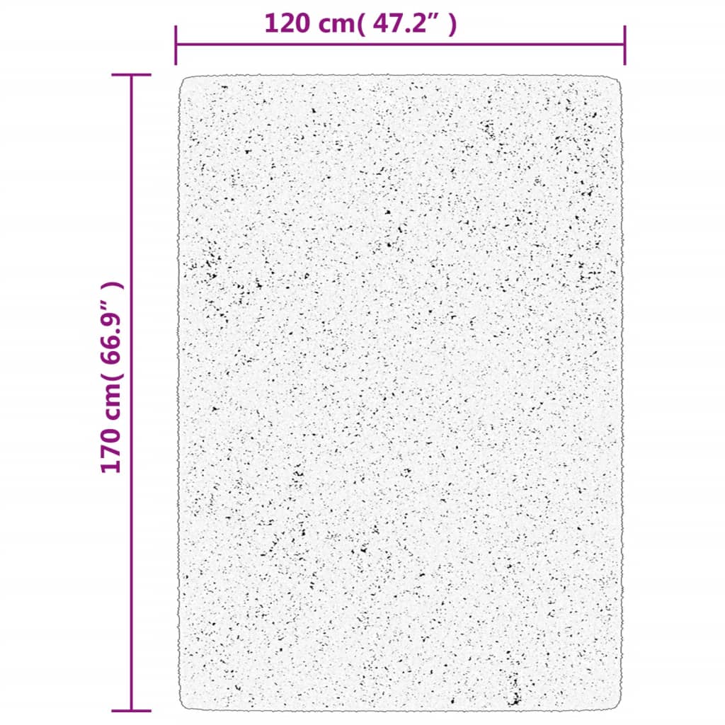 Teppich HUARTE Kurzflor Weich und Waschbar Anthrazit 60x110 cm