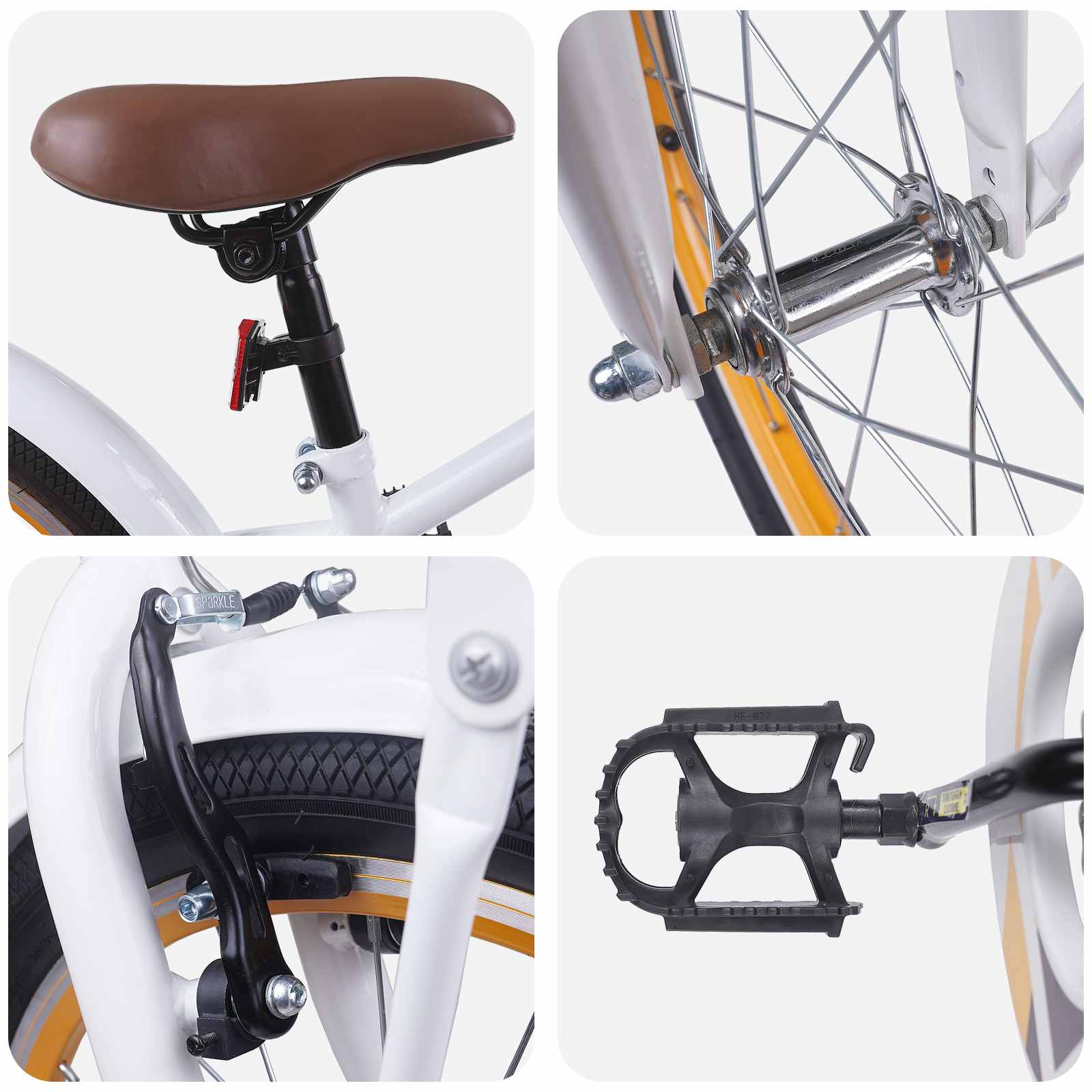 Kinderfahrrad 16 Zoll für 4-6 Jahre alt Schwarz