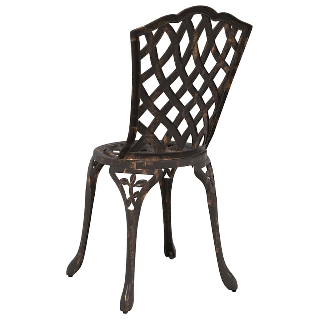 Gartenstuhl 2 pcs Bronze 39 x 40 x 87cm Aluminium