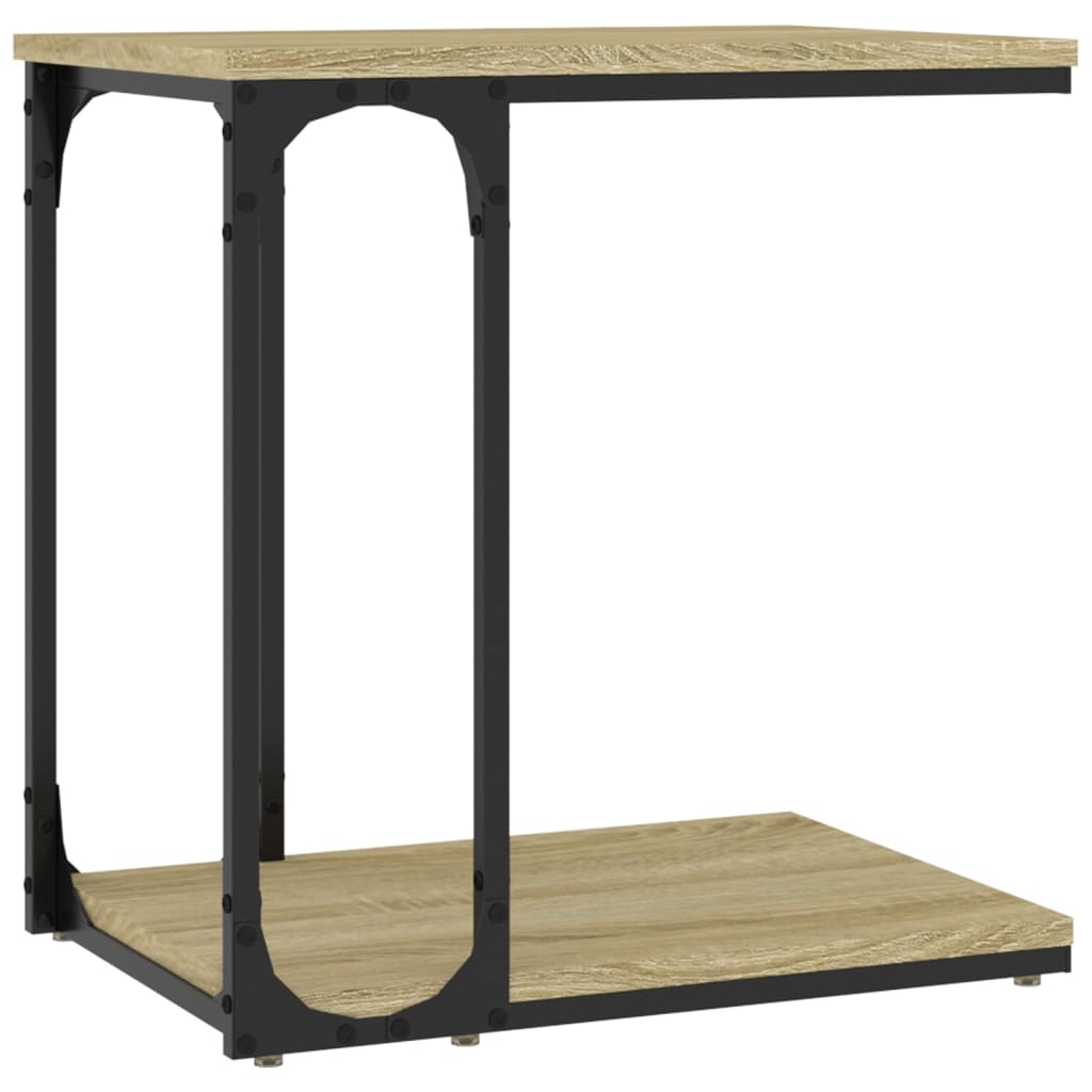 Beistelltisch Schwarz 50x35x52 cm Holzwerkstoff