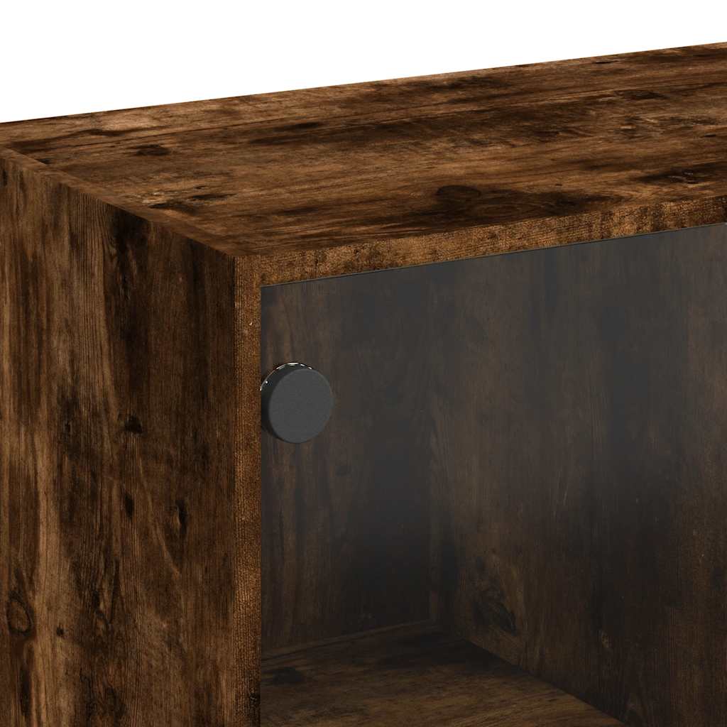 Bücherschrank mit Türen Weiß 204x37x75 cm Holzwerkstoff