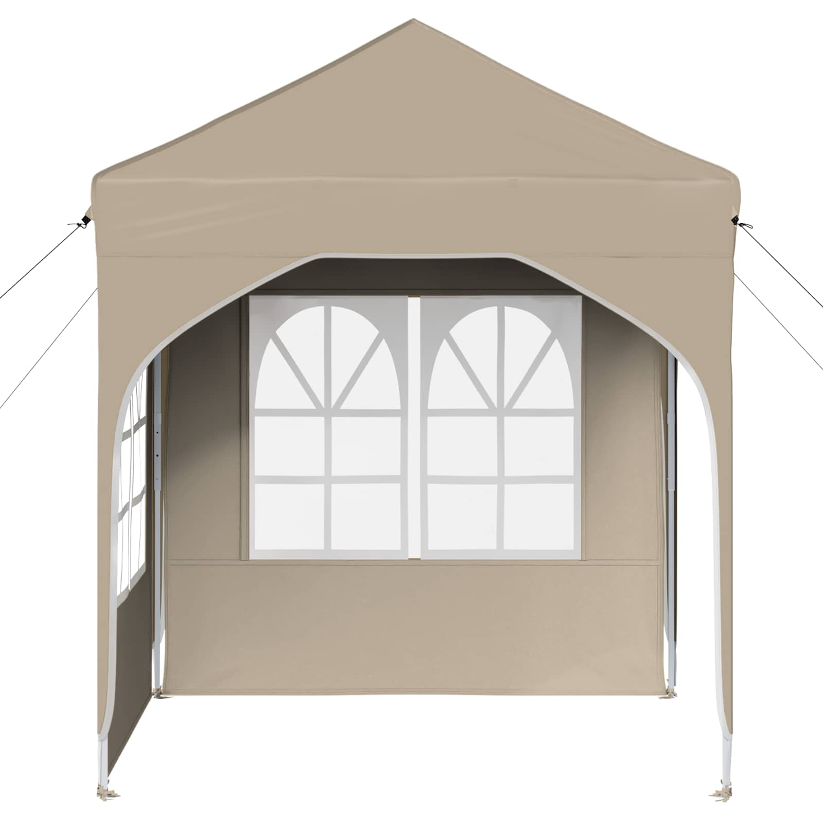 Pop-up Partyzelt 194 x 194 x 245 cm Creme