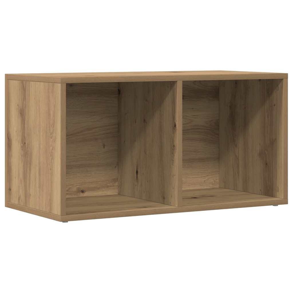 Schallplatten-Aufbewahrungsbox Weiß 71x34x36 cm Holzwerkstoff