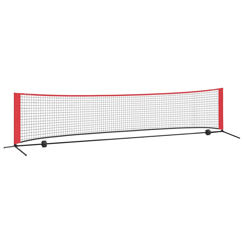 Tennisnetz Schwarz und Rot 301 x 90.5 x 87 cm Polyester
