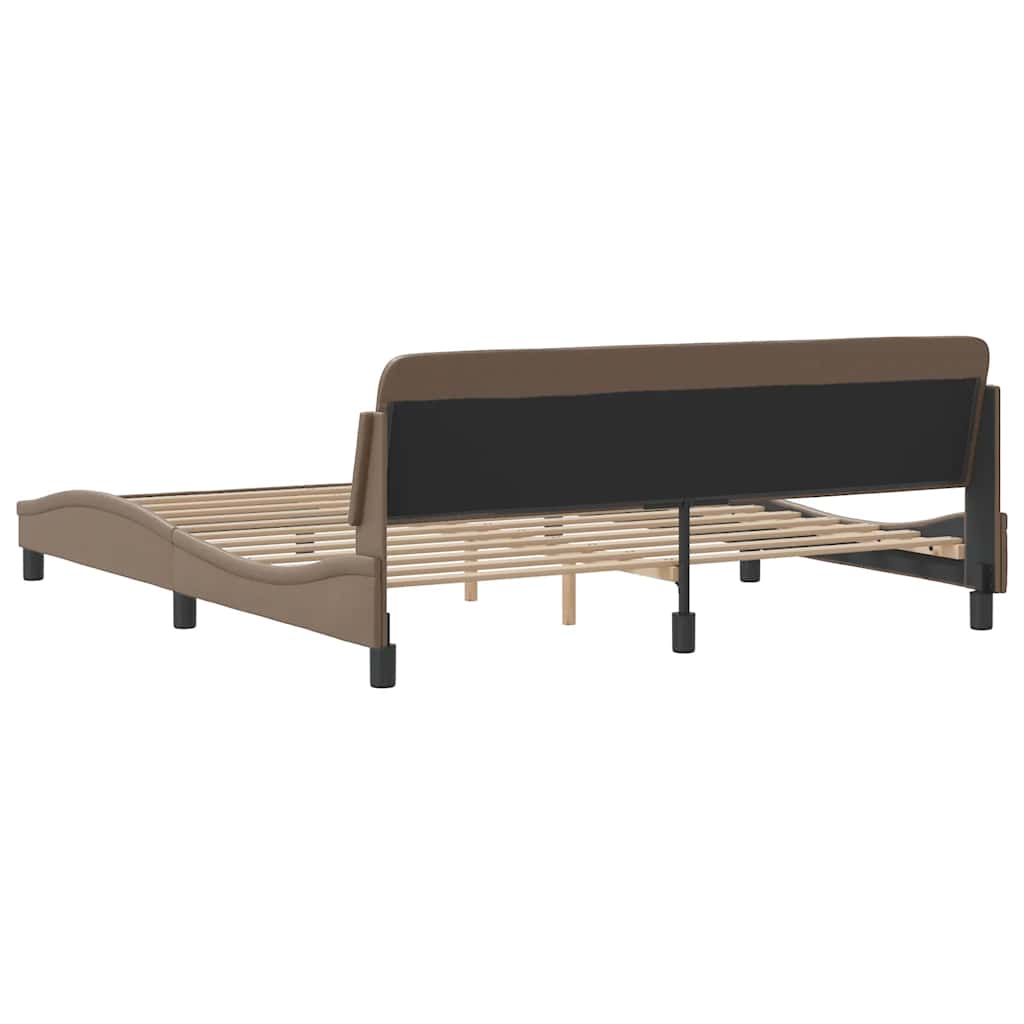 Bettgestell "Dover" Schwarz 80x200 cm Kunstleder