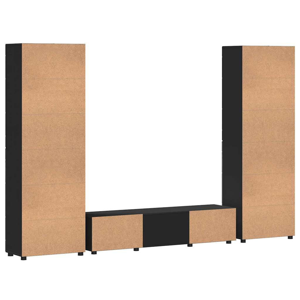 Highboard mit Regal FLORIN Weiß 60 x 35 x 182 cm Holzwerkstoff
