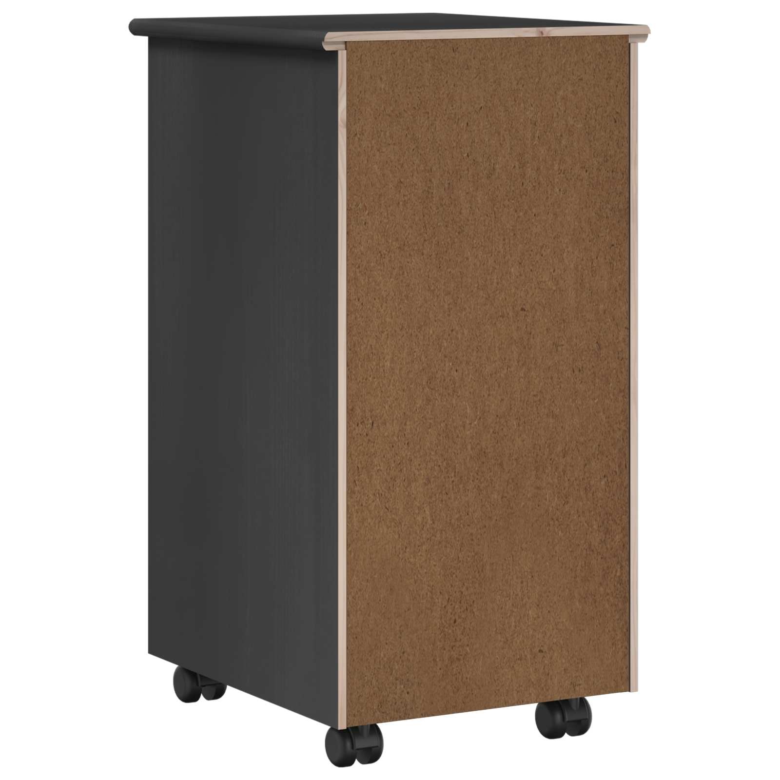 Rollschrank Honigbraun 34 x 39 x 65,5 cm Massivholz Kiefer