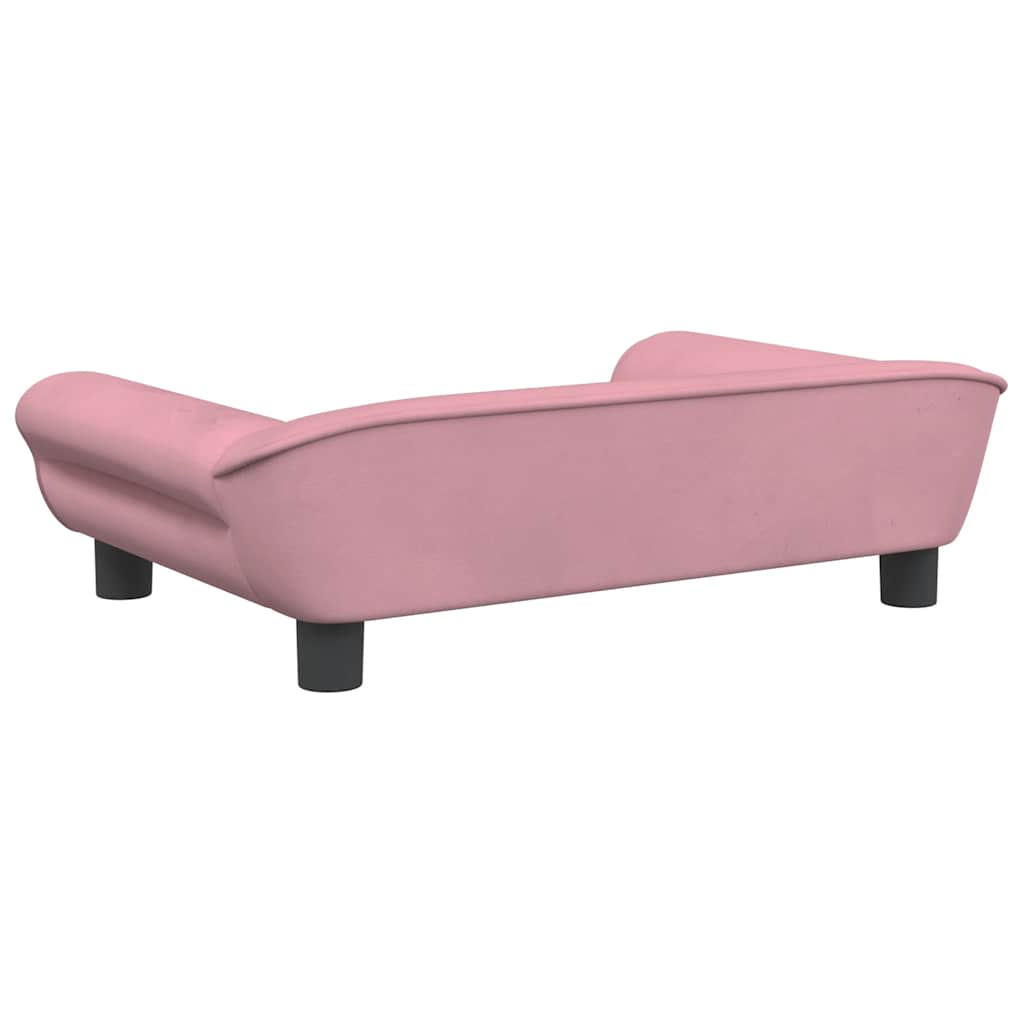 Kindersofa Blau 100x50x26 cm Samt