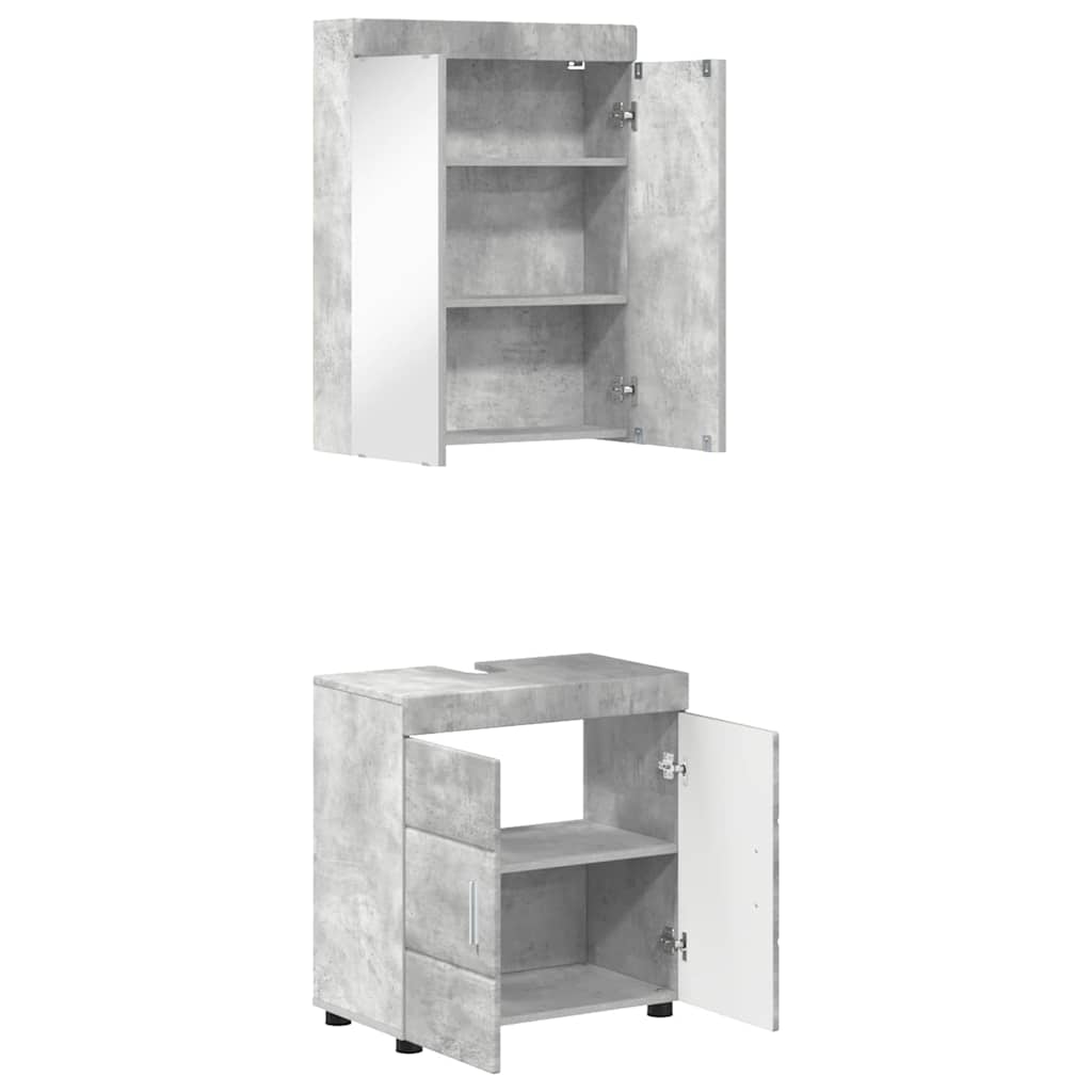 Badezimmermöbel-Set TULUM 2 pcs Weiß 60 x 34 x 63 cm