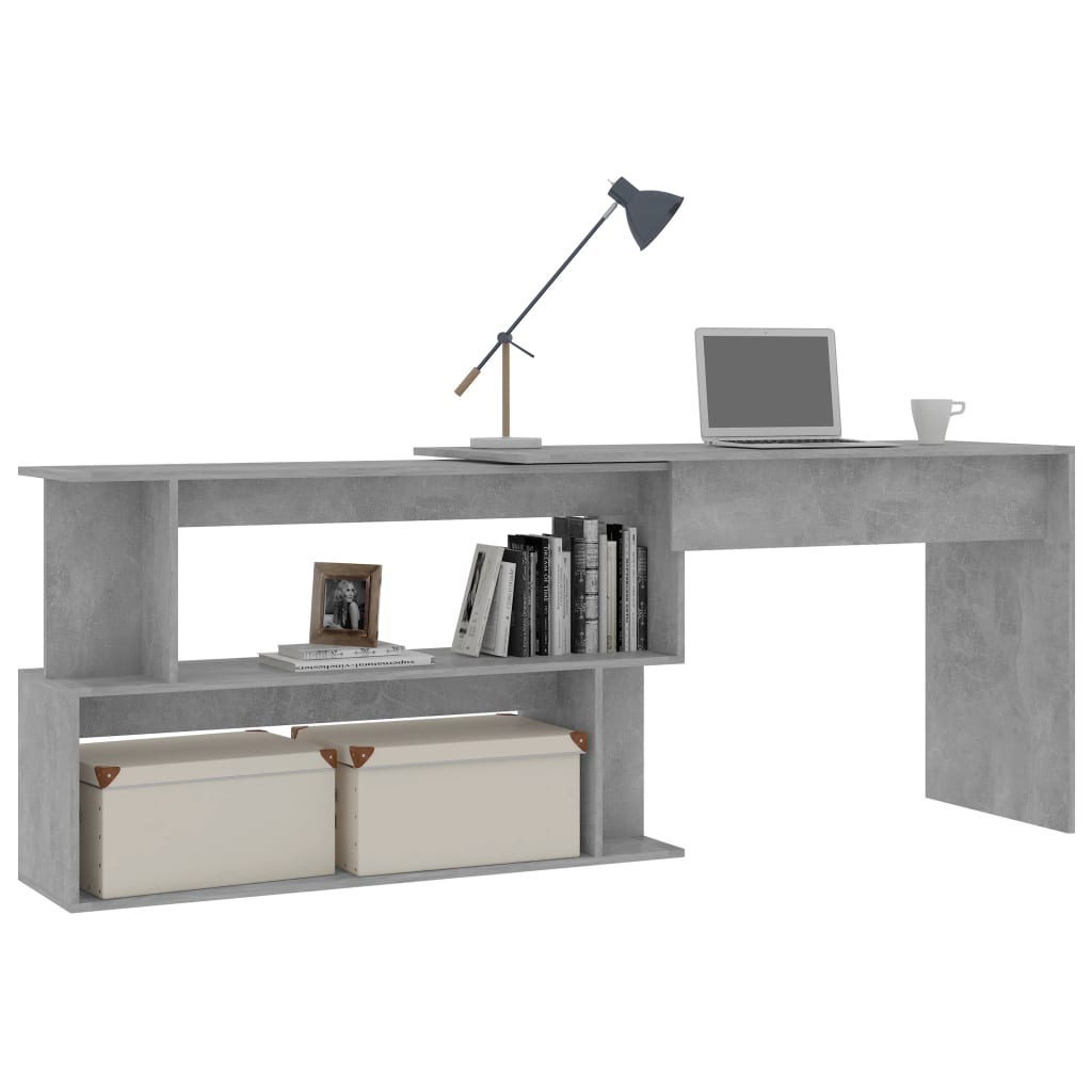Eckschreibtisch Weiß 200x50x76 cm Holzwerkstoff