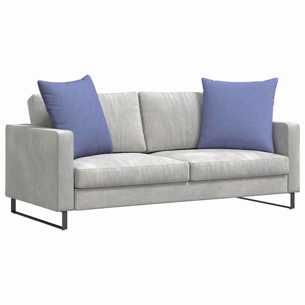 Sofakissen 2 pcs Hellgrau 50 x 30 cm Stoff
