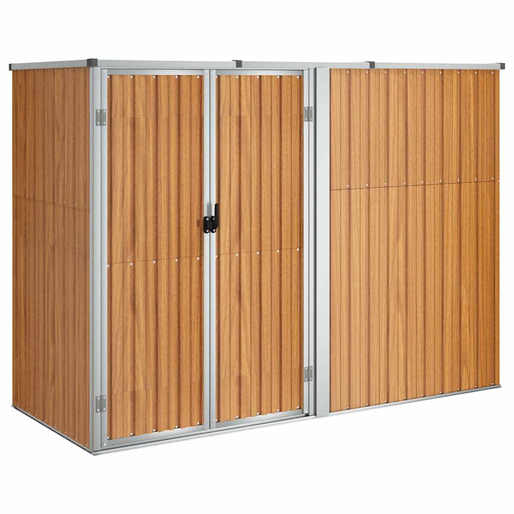 Gerätehaus Grün 88x89x161 cm Verzinkter Stahl