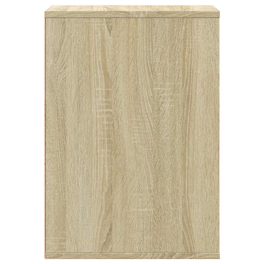 Schubladenschrank Schwarz Eichen-Optik 41 x 40 x 58 cm