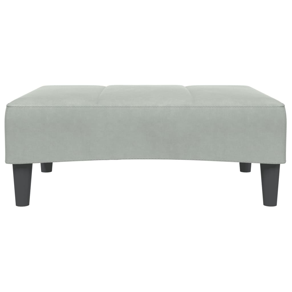 Fußhocker Blau 77x55x31 cm Samt
