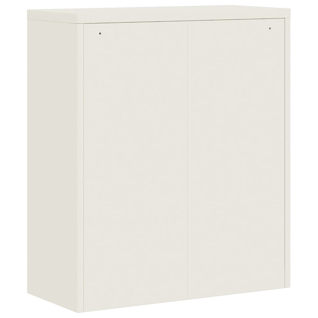 Aktenschrank Weiß 90x40x110 cm Stahl