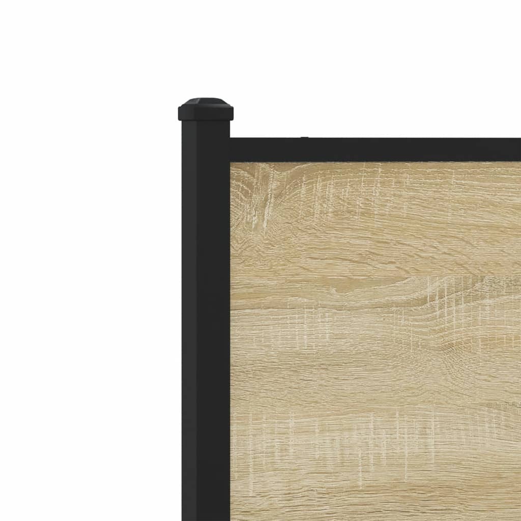 Ersatz-Kopfteil Räuchereiche 75 cm Holzwerkstoff und Stahl