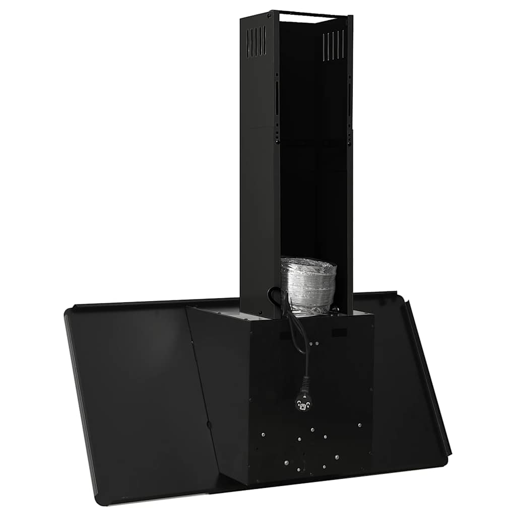 Dunstabzugshaube 60 cm Edelstahl und Hartglas Silbern