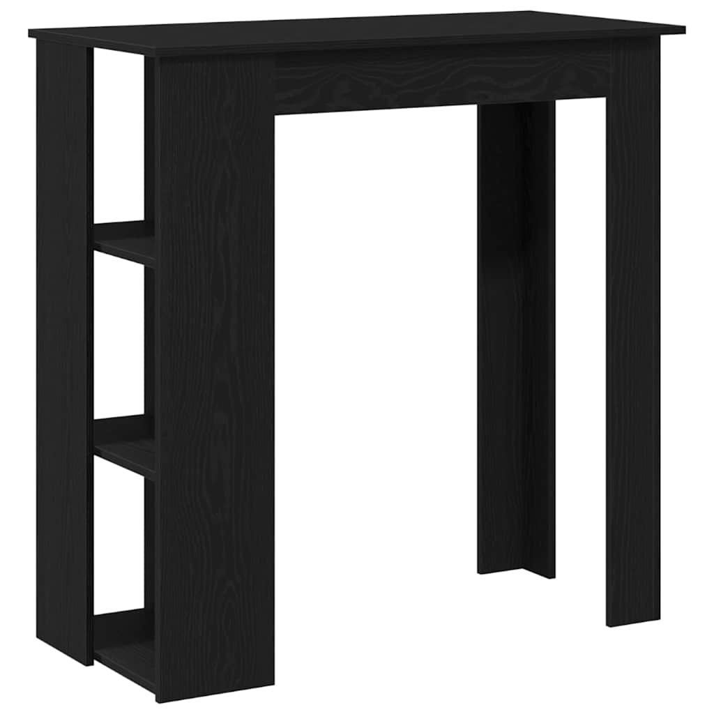 Bartisch mit Regal Weiß 102x50x103,5 cm Holzwerkstoff
