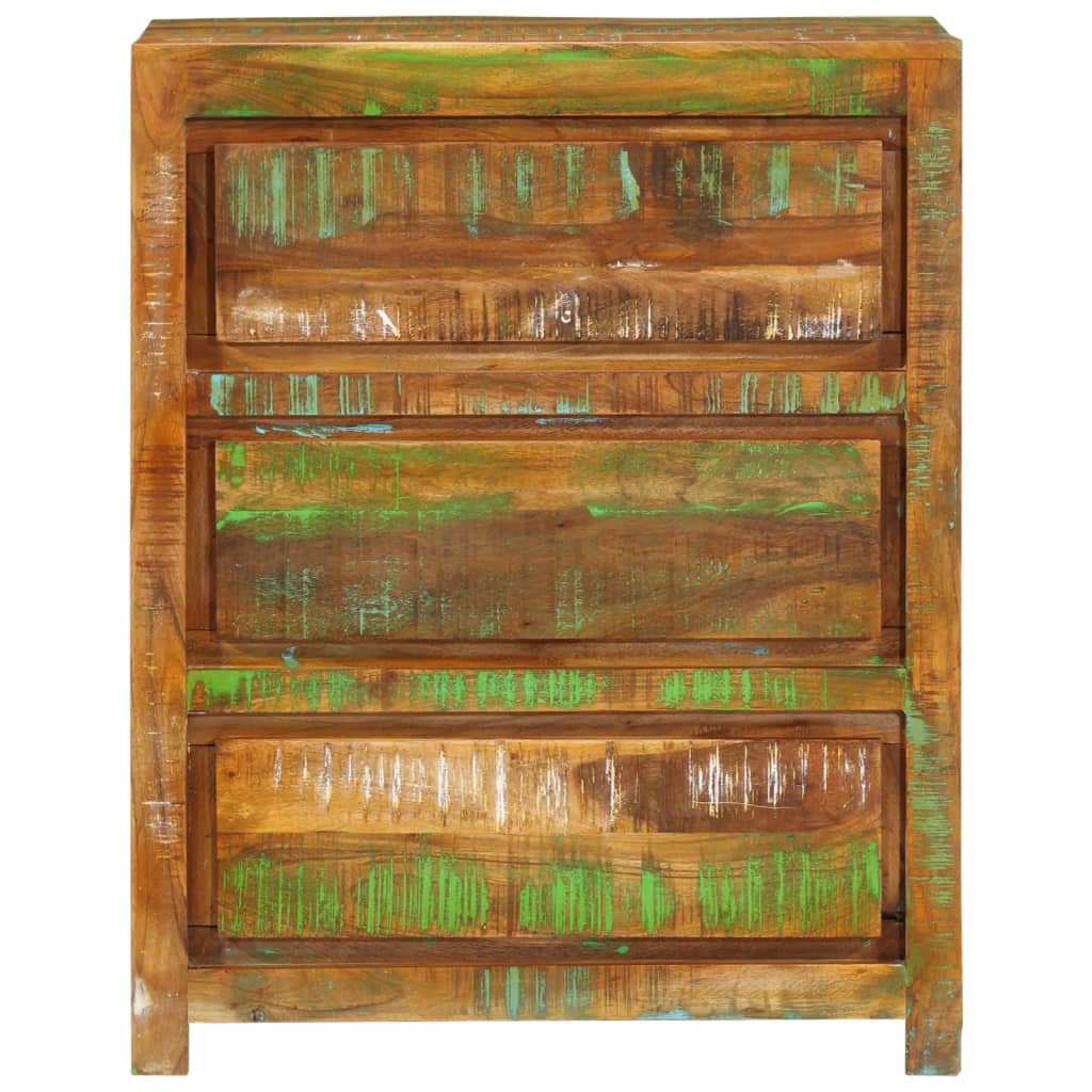 Schubladenschrank 60x33x75 cm Massivholz Akazie