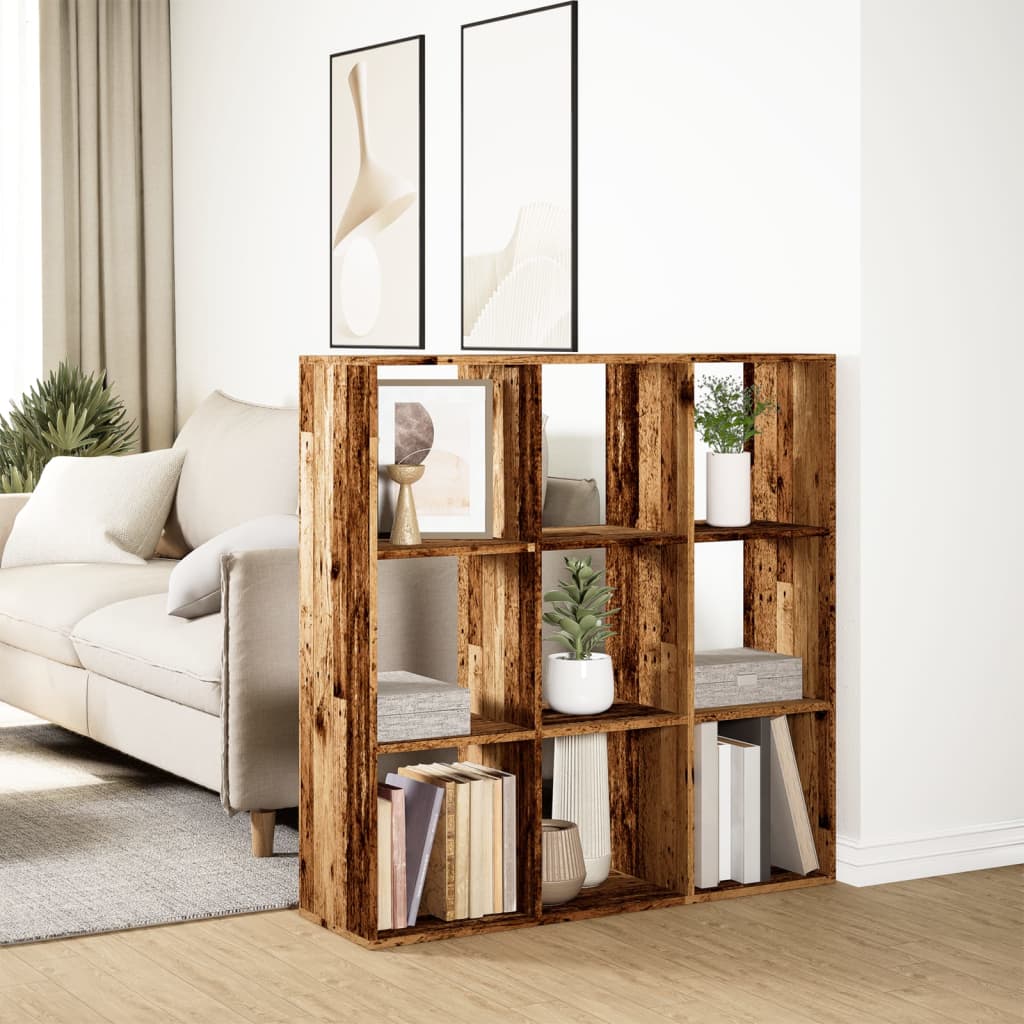 Bücherregal Weiß 137,5x29x137,5 cm Holzwerkstoff