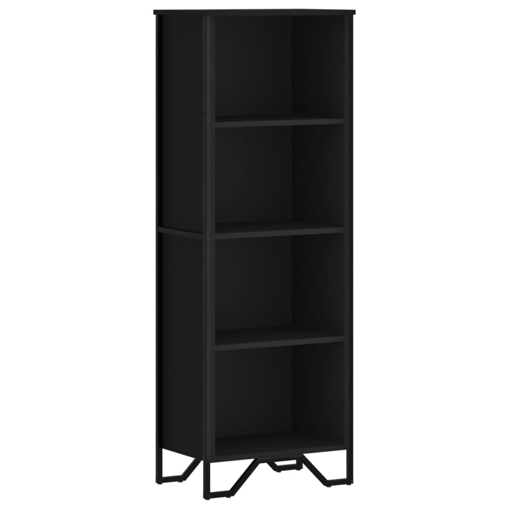 Bücherregal Schwarz 80x31x169 cm Holzwerkstoff
