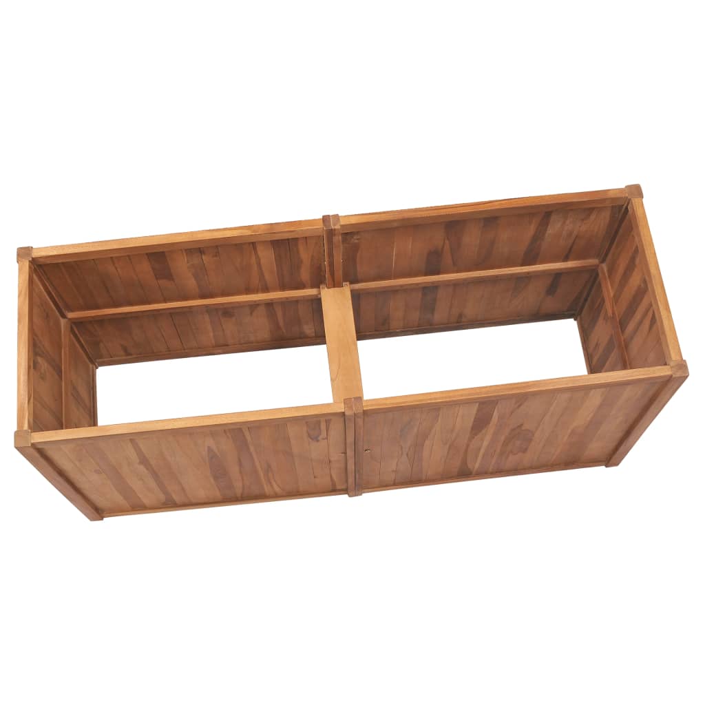 Hochbeet 150x30x25 cm Massivholz Teak