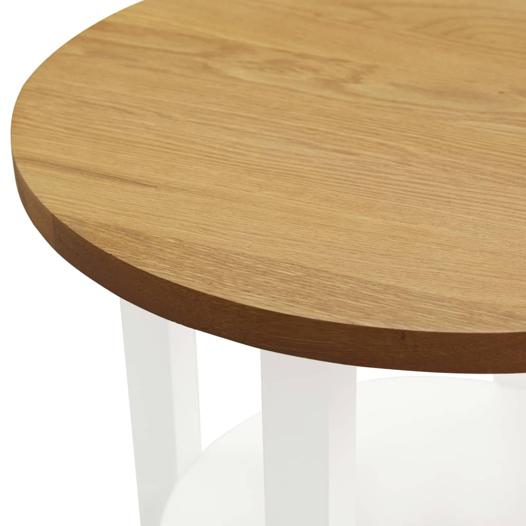 Beistelltisch 40×50 cm Massivholz Eiche