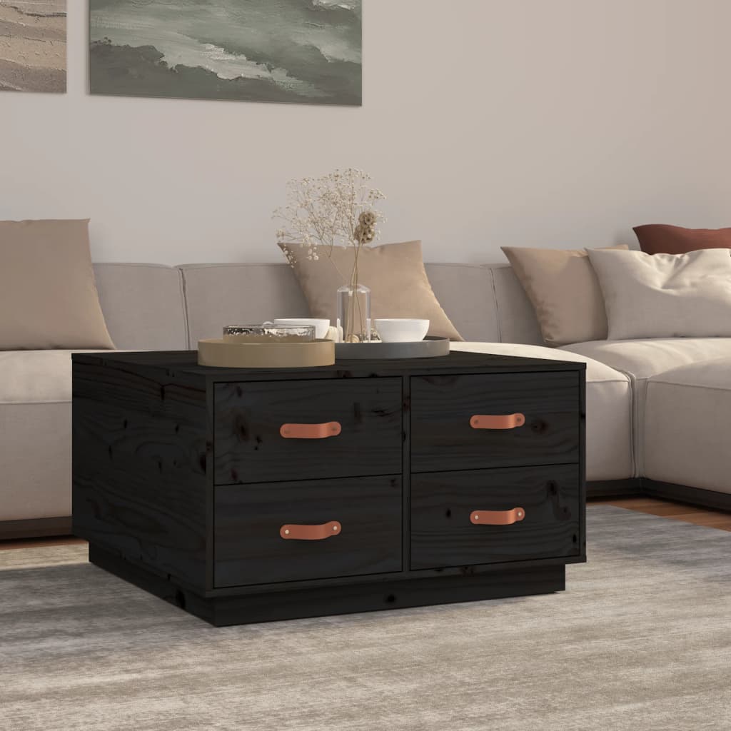Couchtisch 80x80x45 cm Massivholz Kiefer