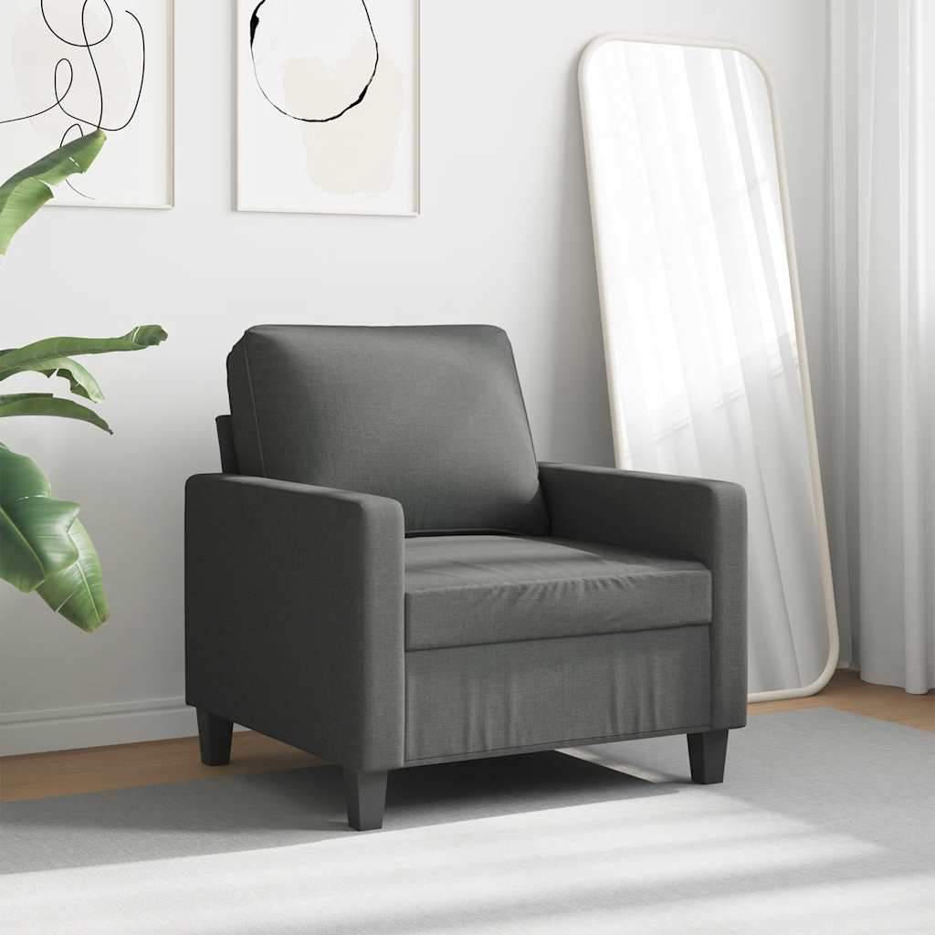 3-Sitzer-Sofa Hellgrau 180 cm Stoff