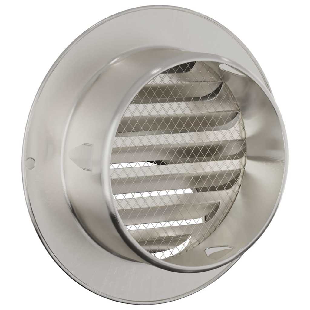 Lüftungsgitter 2 pcs Silber 80 mm Edelstahl