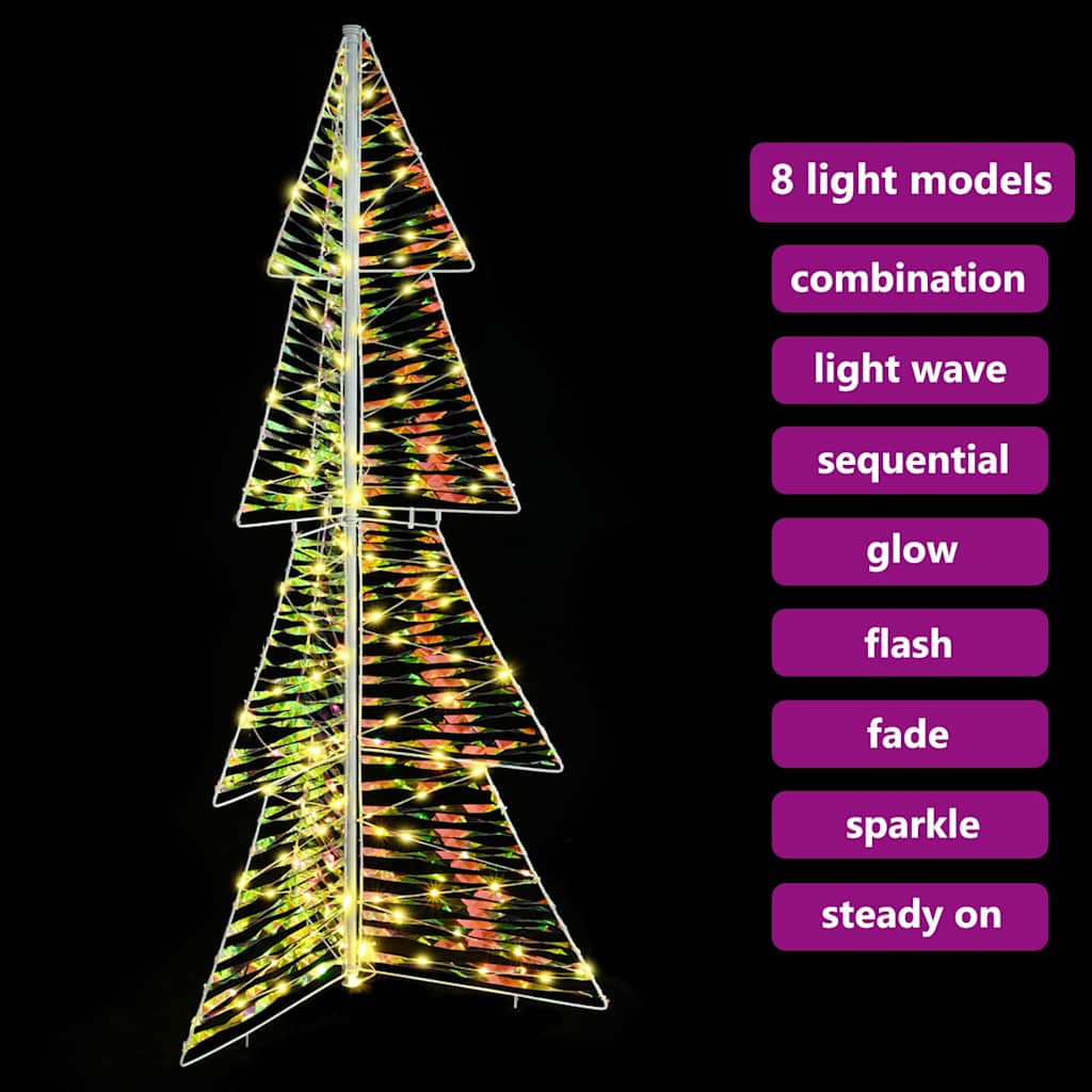 Weihnachtsbaum mit 100 LEDs Warmes Weiß 120 cm PET