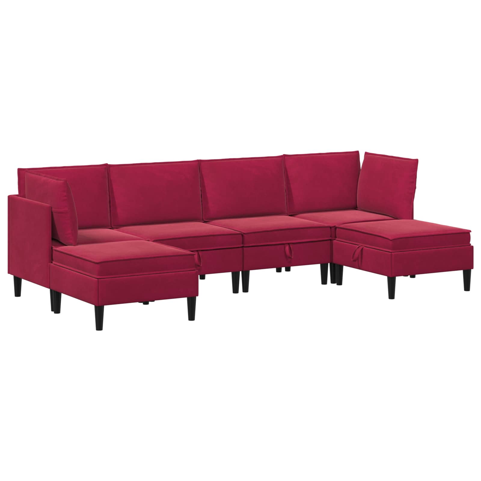 Wohnzimmergarnitur mit Kissen mit Speicher 3 pcs Hellgrau Samt
