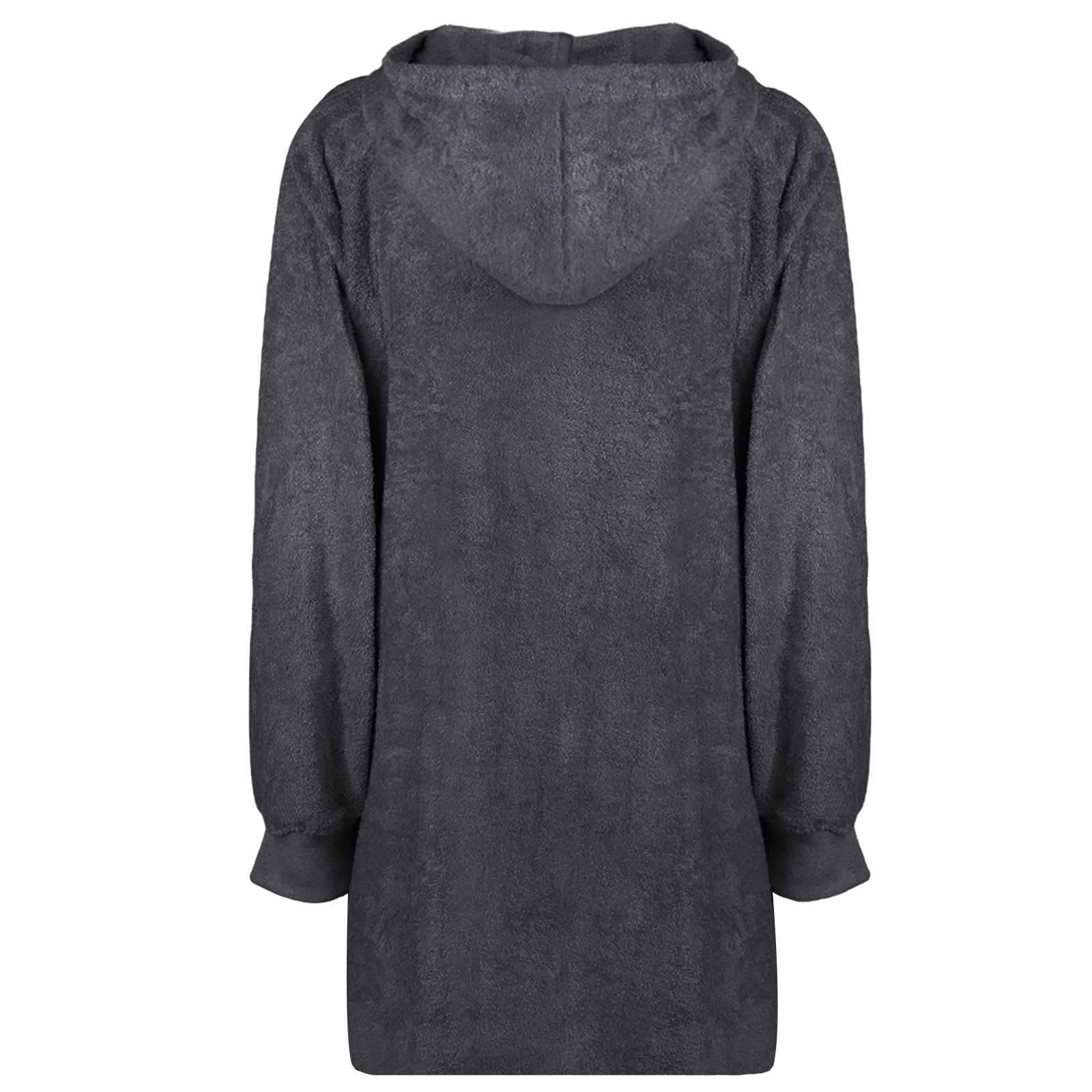 Decken-Hoodie KINN Creme L Baumwolle