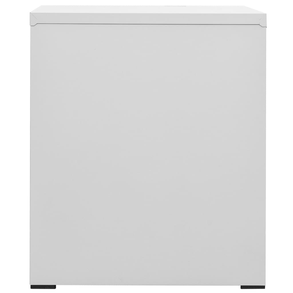 Aktenschrank Weiß 46x62x72,5 cm Stahl
