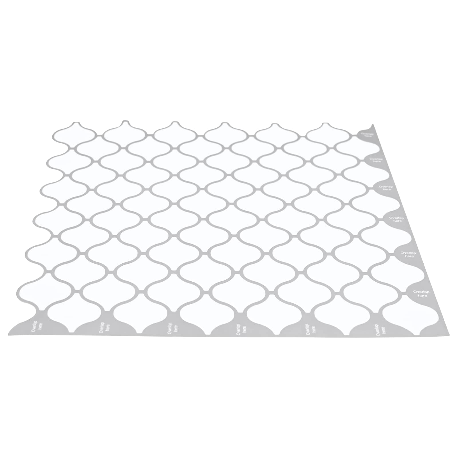 Lanturn Fliese 10 pcs Weiß 27 x 27 cm Polyurethan und PET