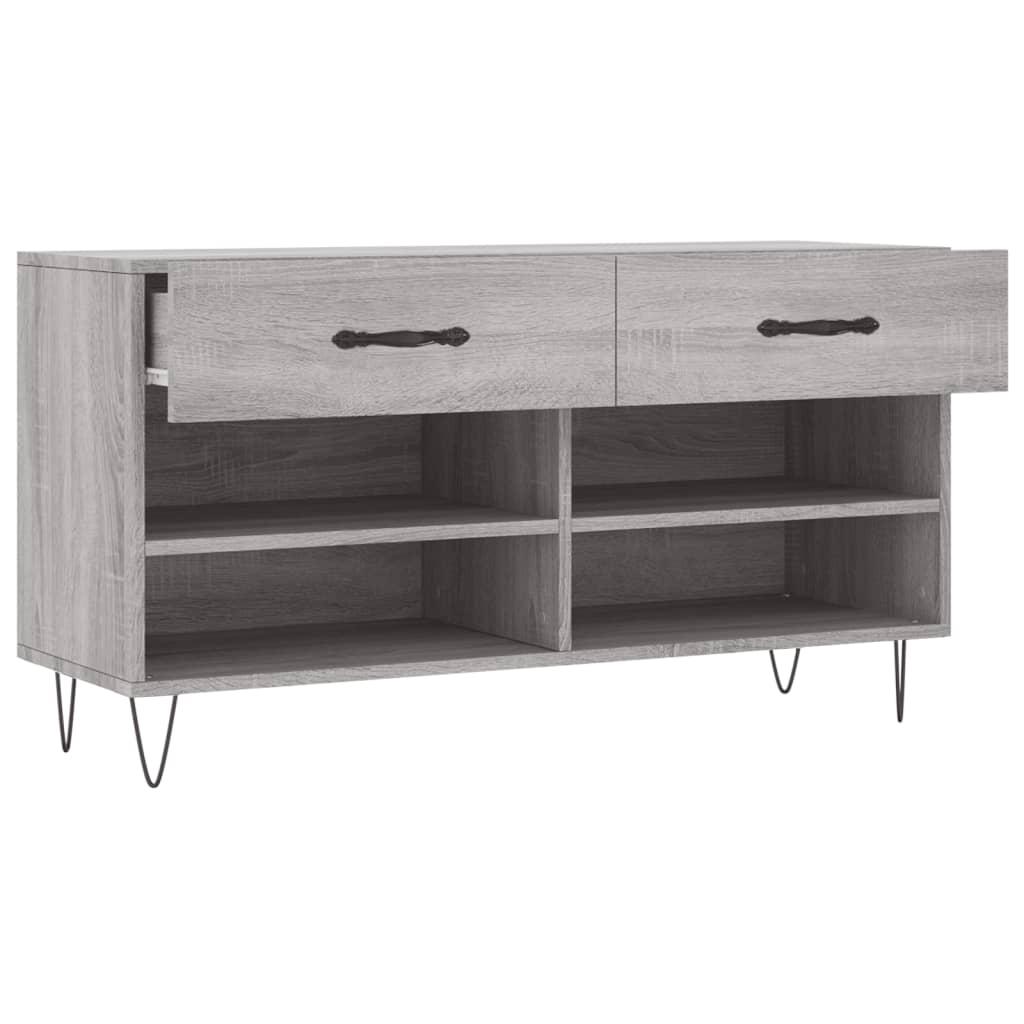 Schuhbank Weiß 102x35x55 cm Holzwerkstoff