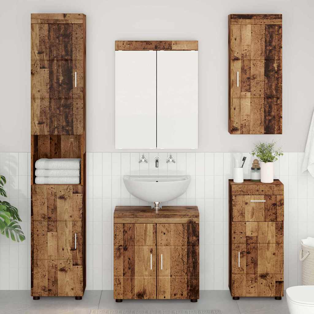 Badezimmermöbel-Set TULUM 2 pcs Weiß 60 x 34 x 63 cm
