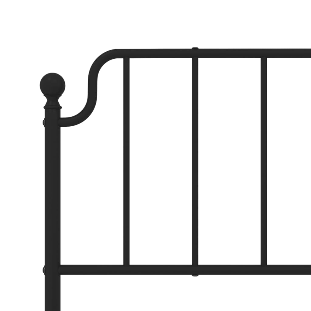 Ersatz-Kopfteil Metall Schwarz 135 cm