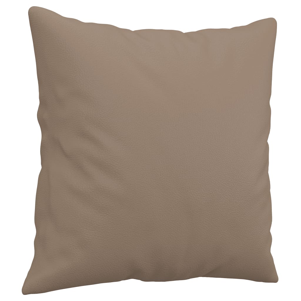 3-Sitzer-Sofa mit Zierkissen Schwarz 180 cm Kunstleder