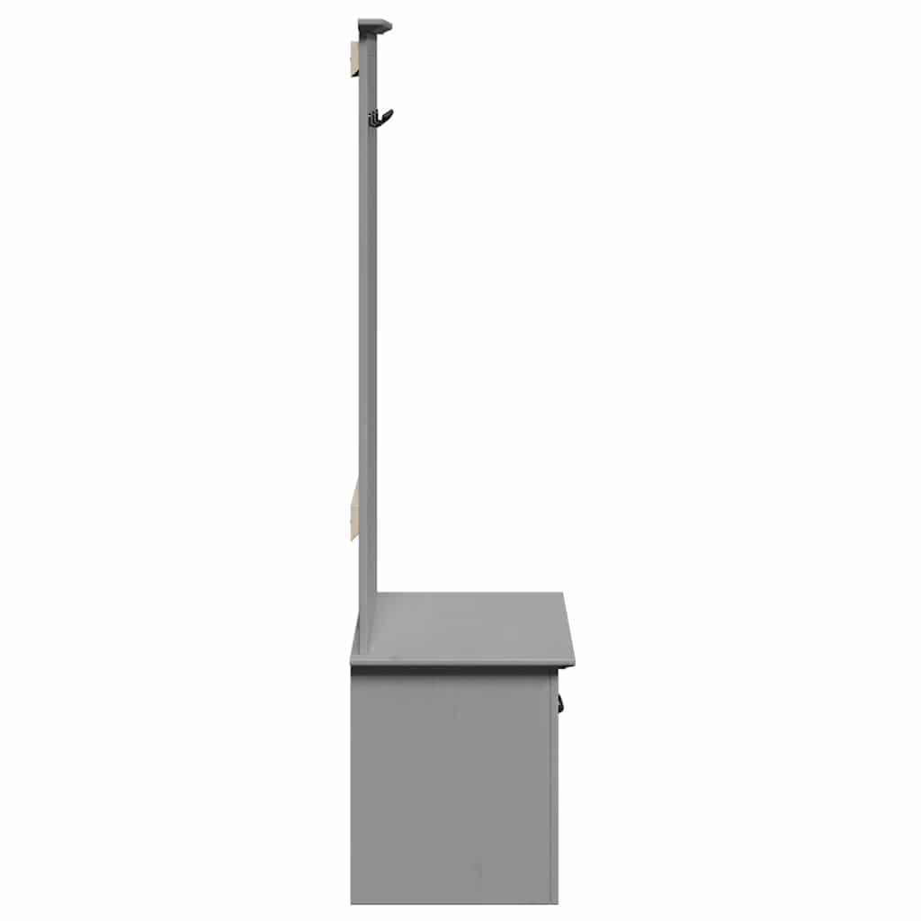 Flurschrank mit Haken BODO Weiß 50x40x157 cm